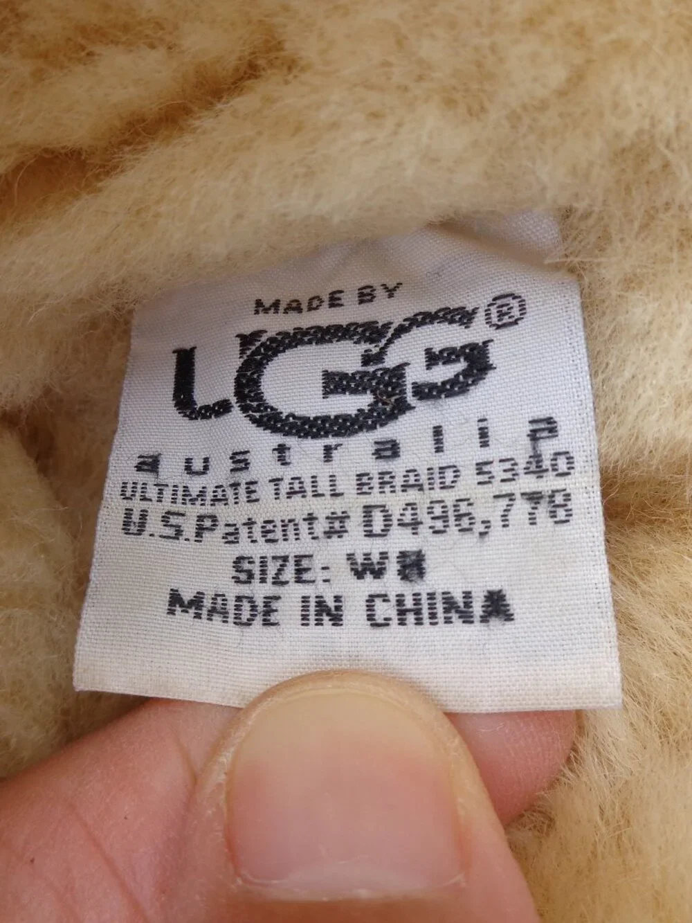 UGG Australia Ultimate Tall Braid Boots Chestnut Thick Rubber Sole Leather Sz 8